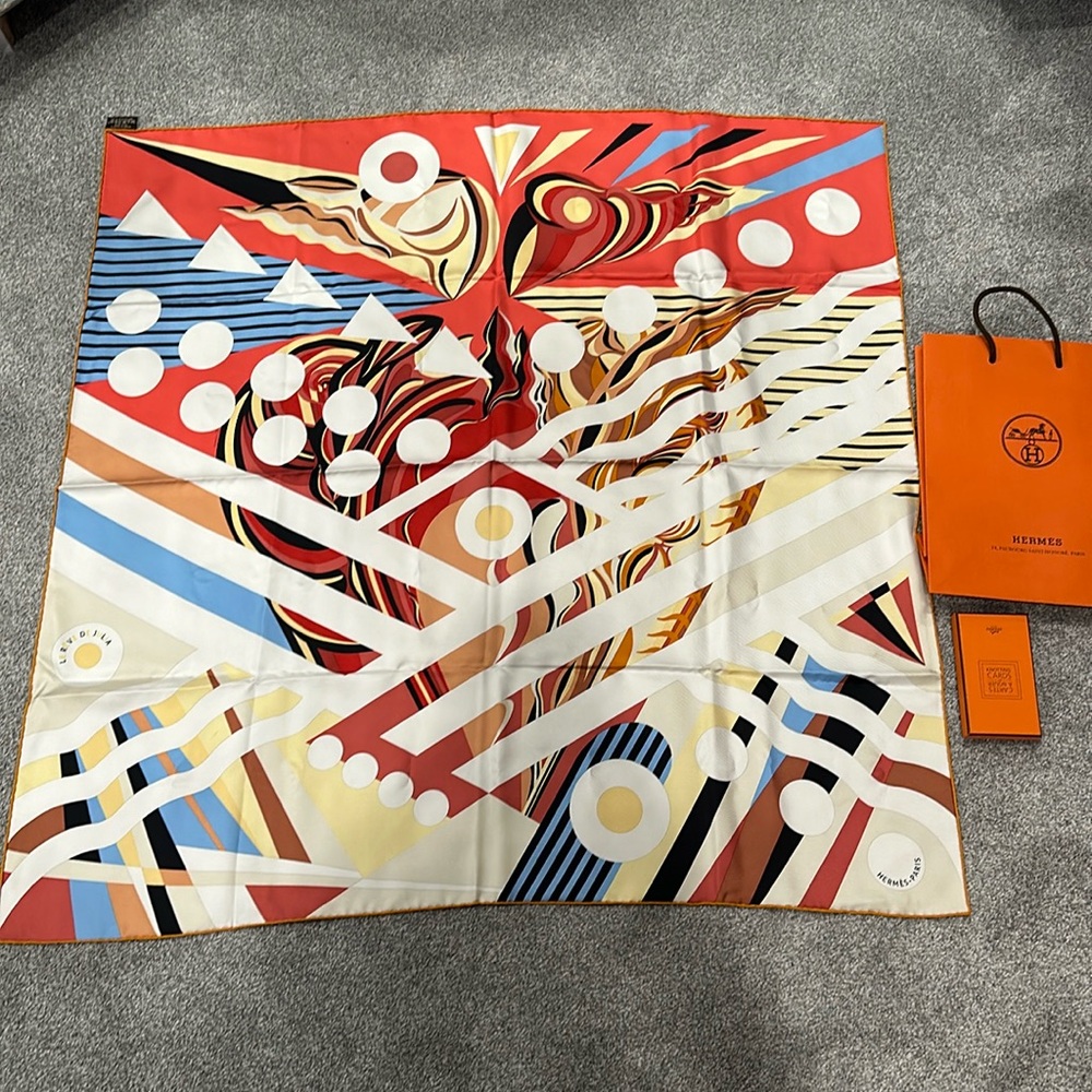 Authentic Hermes Silk scarf